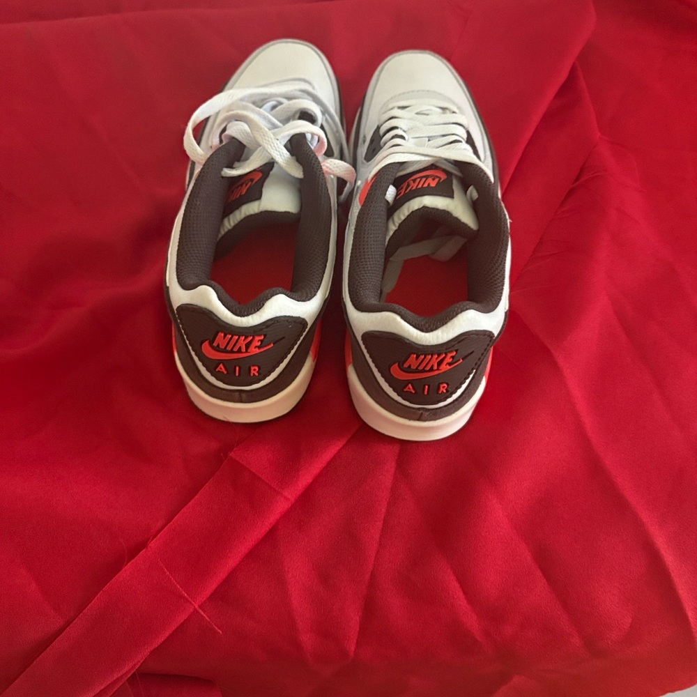 Nike Air White and Red Athletic Shoes gorgeous!!